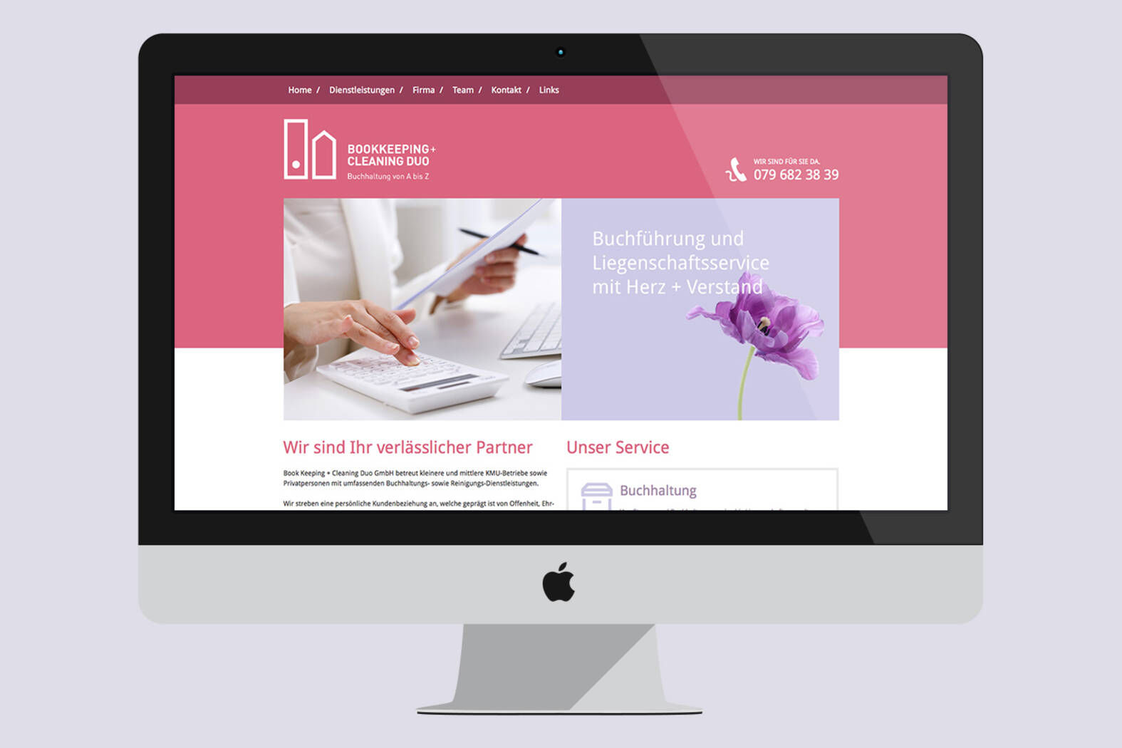 Bookkeeping + Cleaning Duo GmbH – Responsive Website