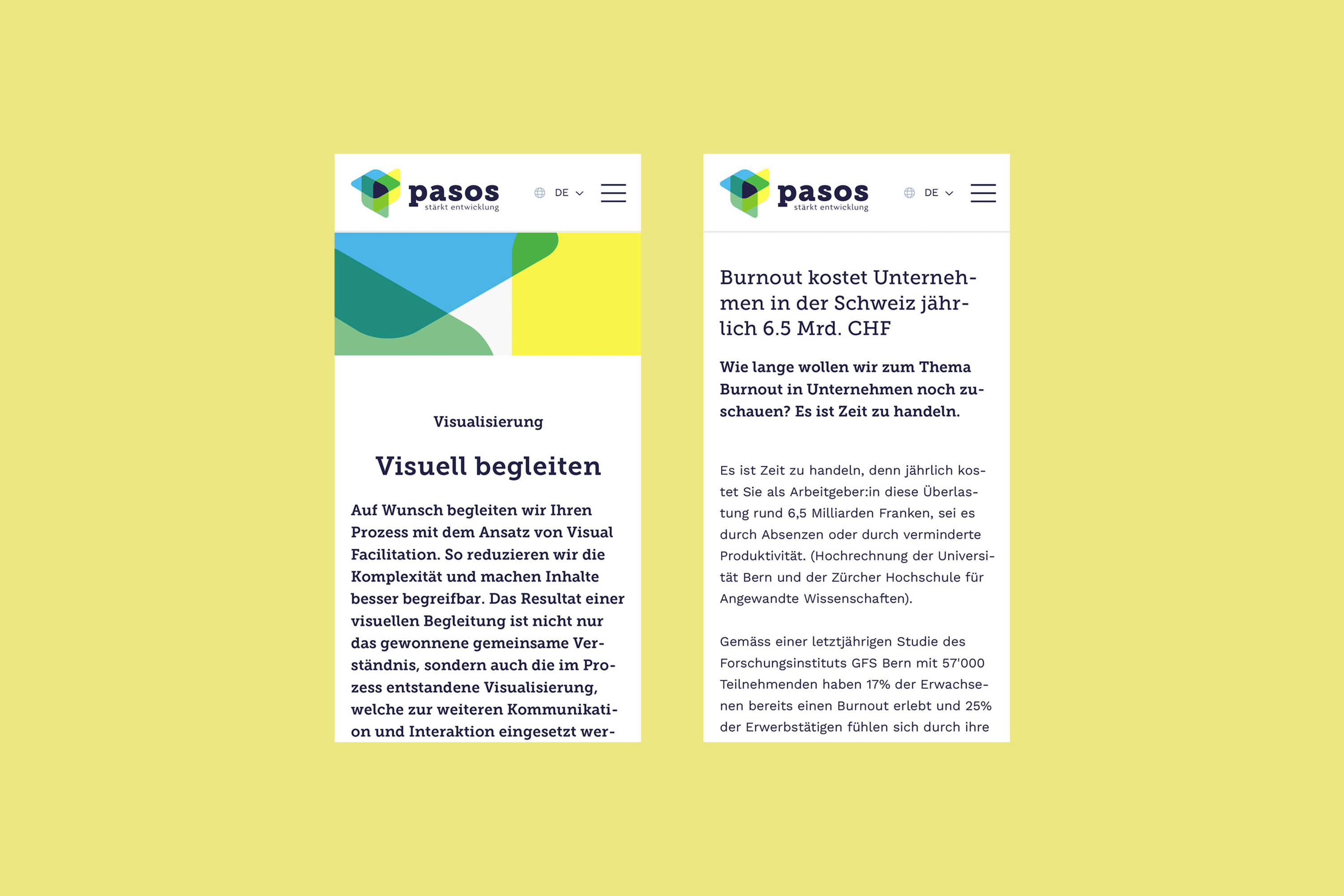 pasos consulting – responsive Website Mobile