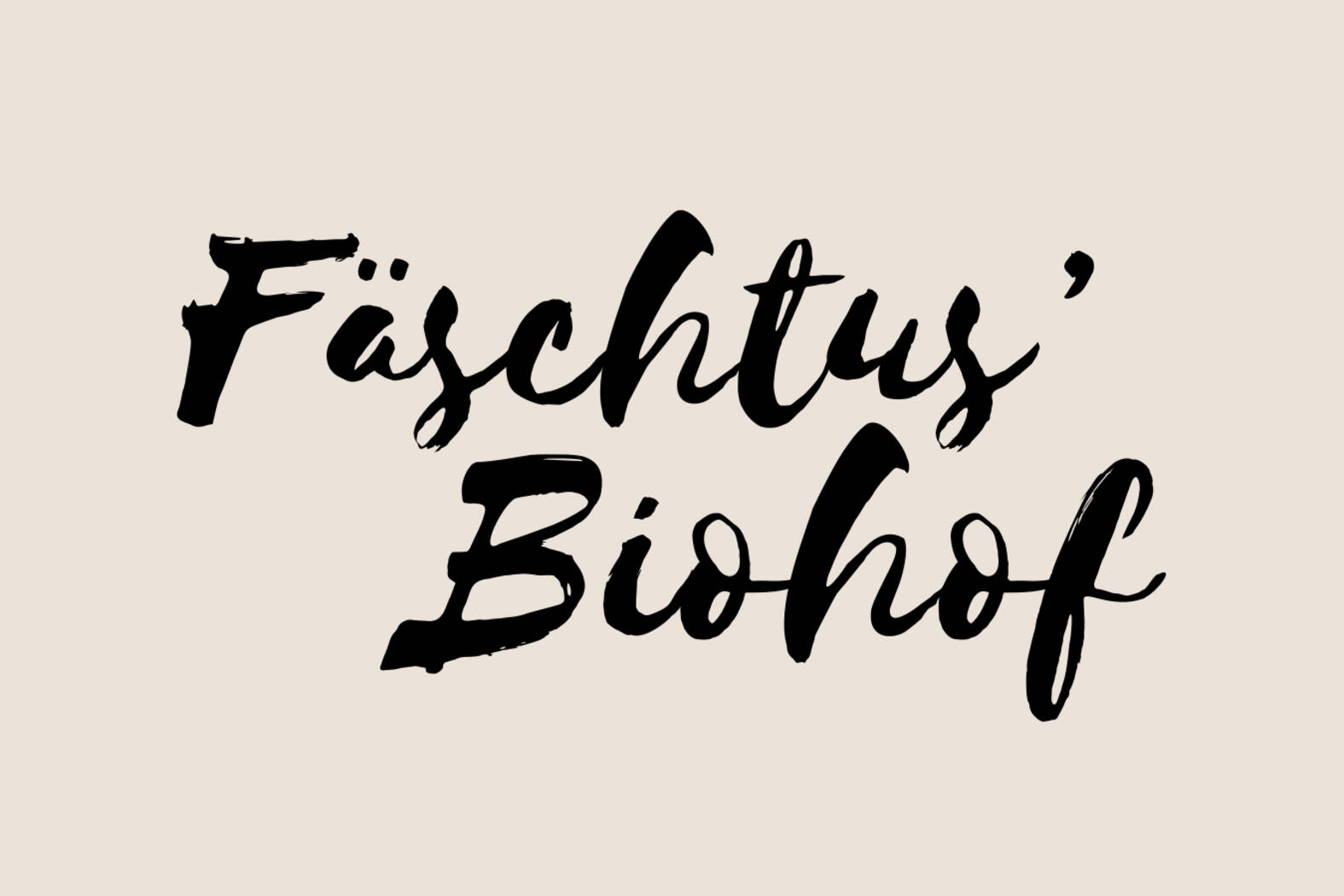 Fäschtus' Biohof  – Branding