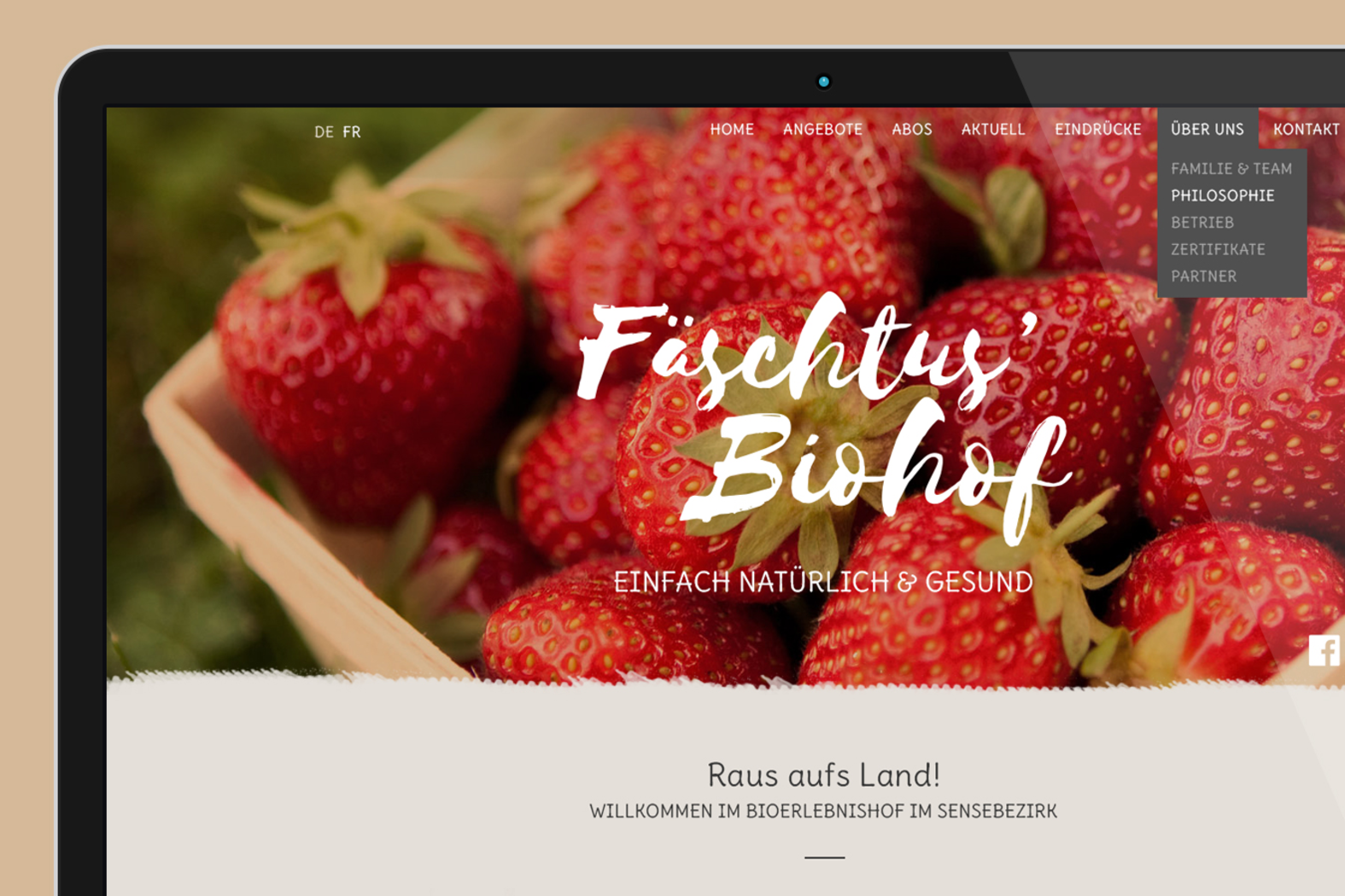 Fäschtus' Biohof – Responsive Website