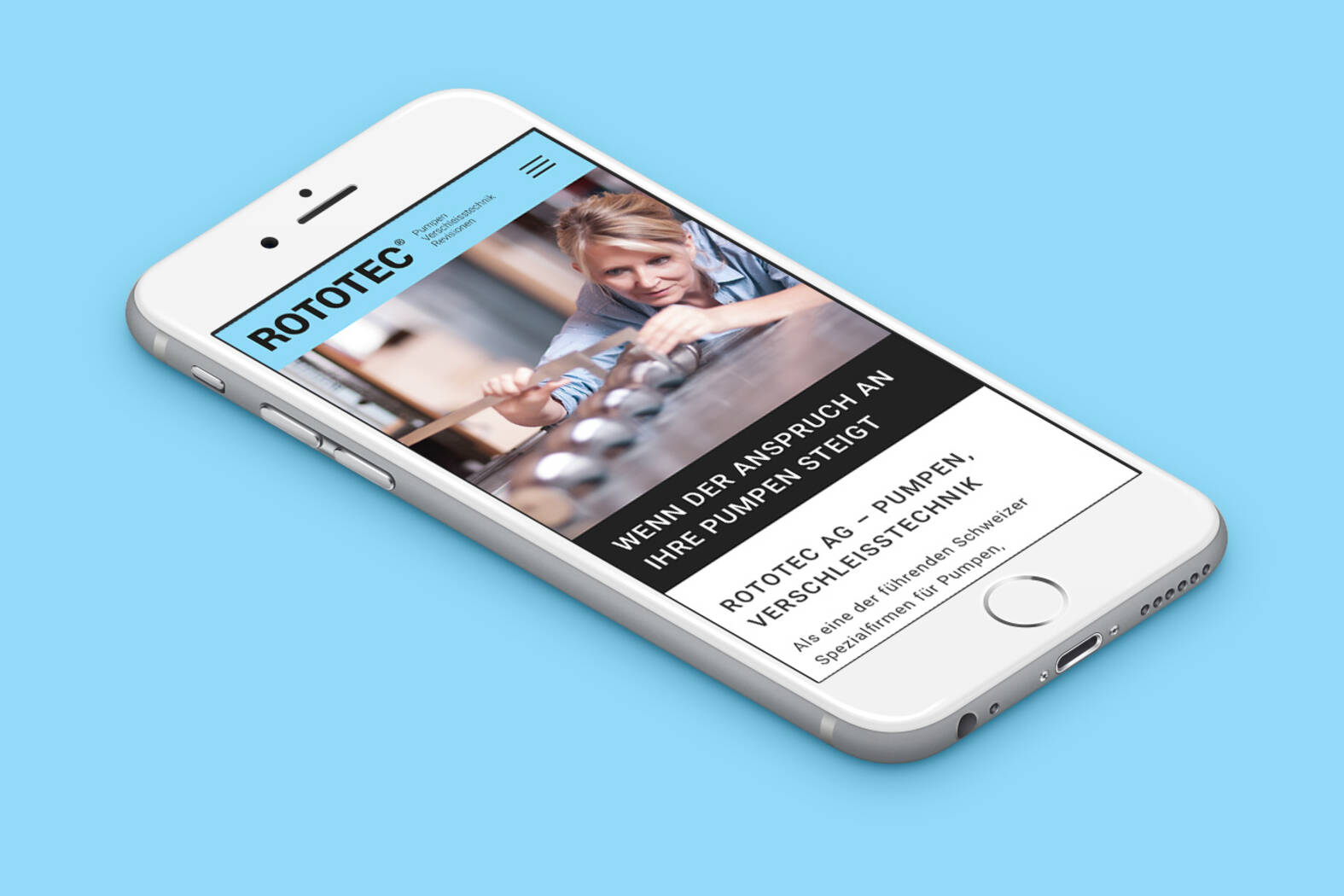 Rototec AG – Responsive Website