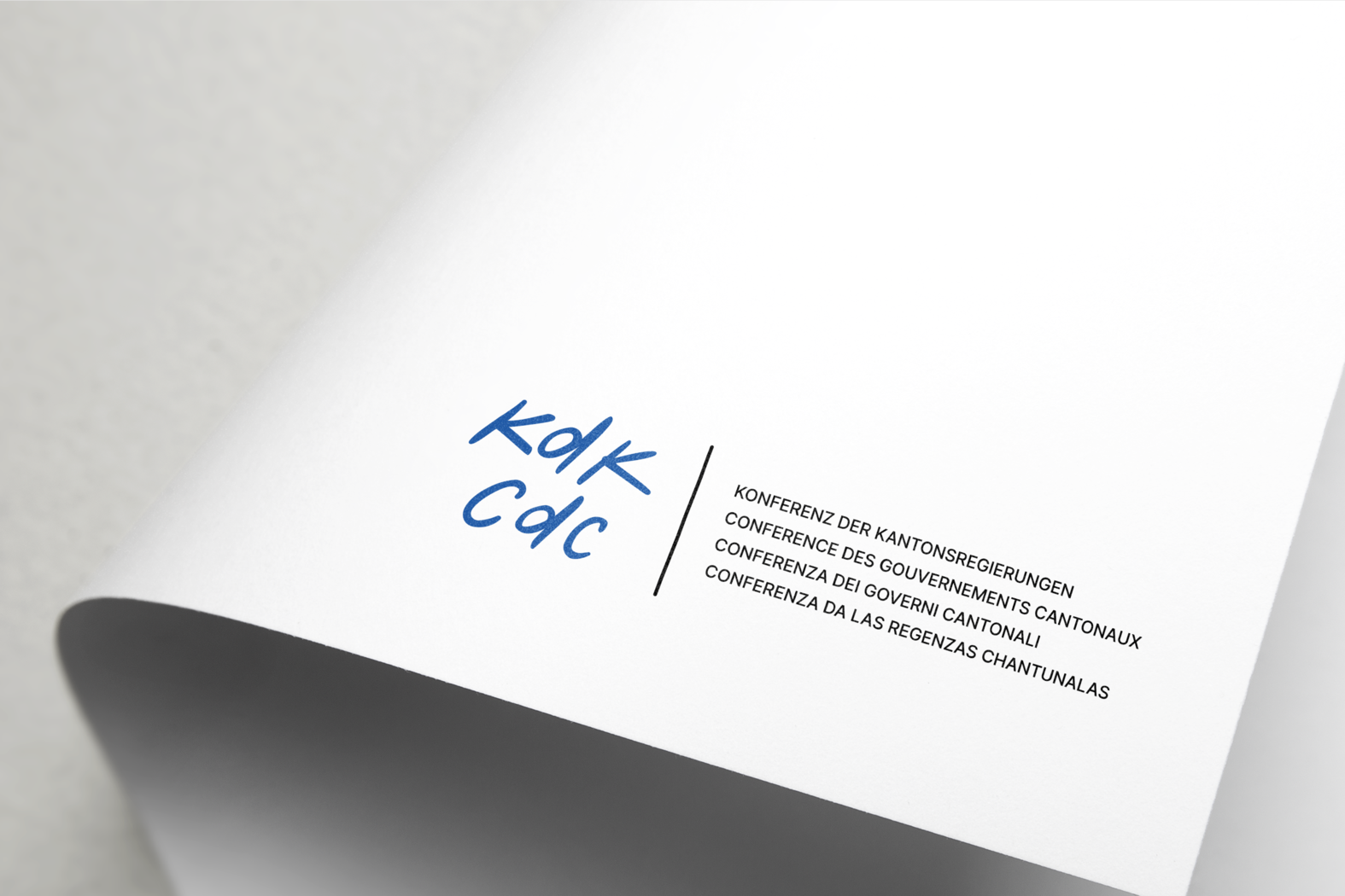 Konferenz der Kantonsregierungen (KdK) – Branding