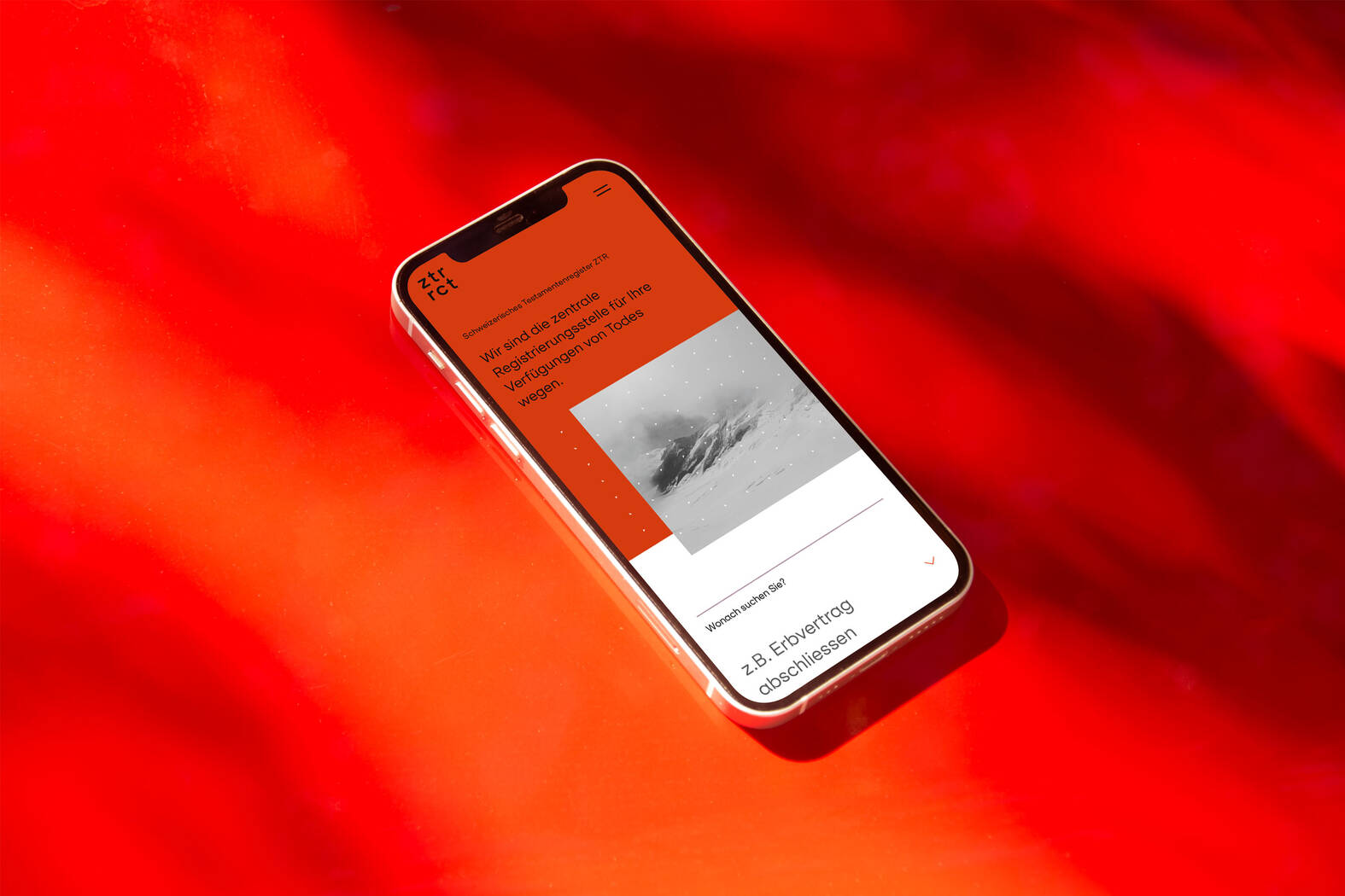 Schweizerisches Zentrales Testamentenregister ZTR GmbH – Responsive Website