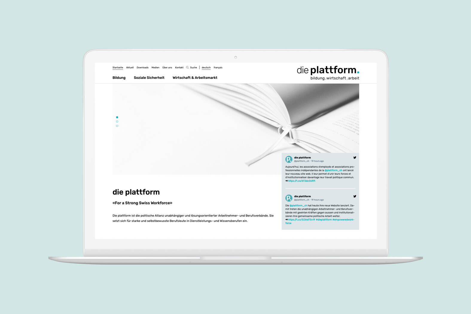 Die Plattform – Responsive Website