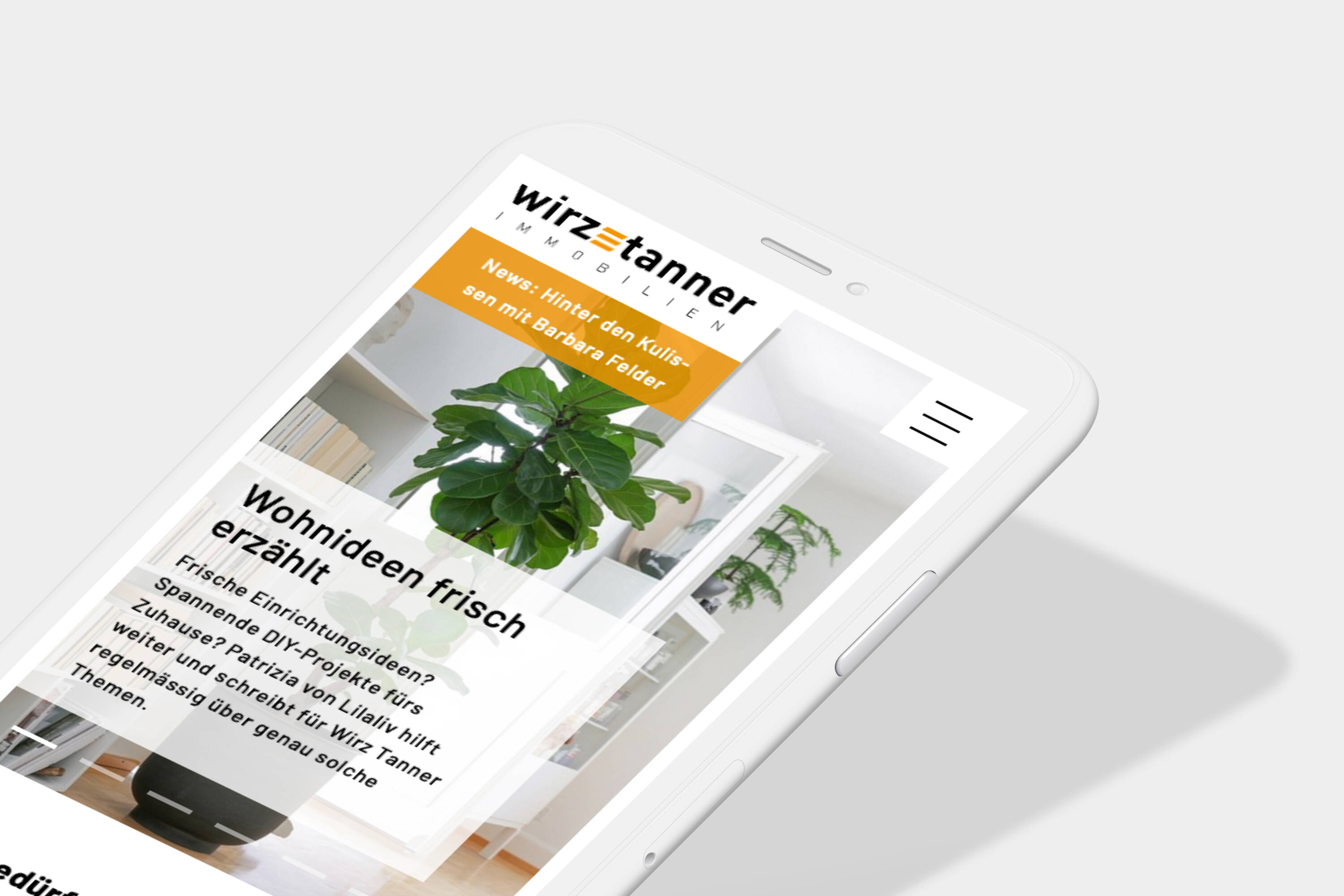 Wirz Tanner – Screendesign