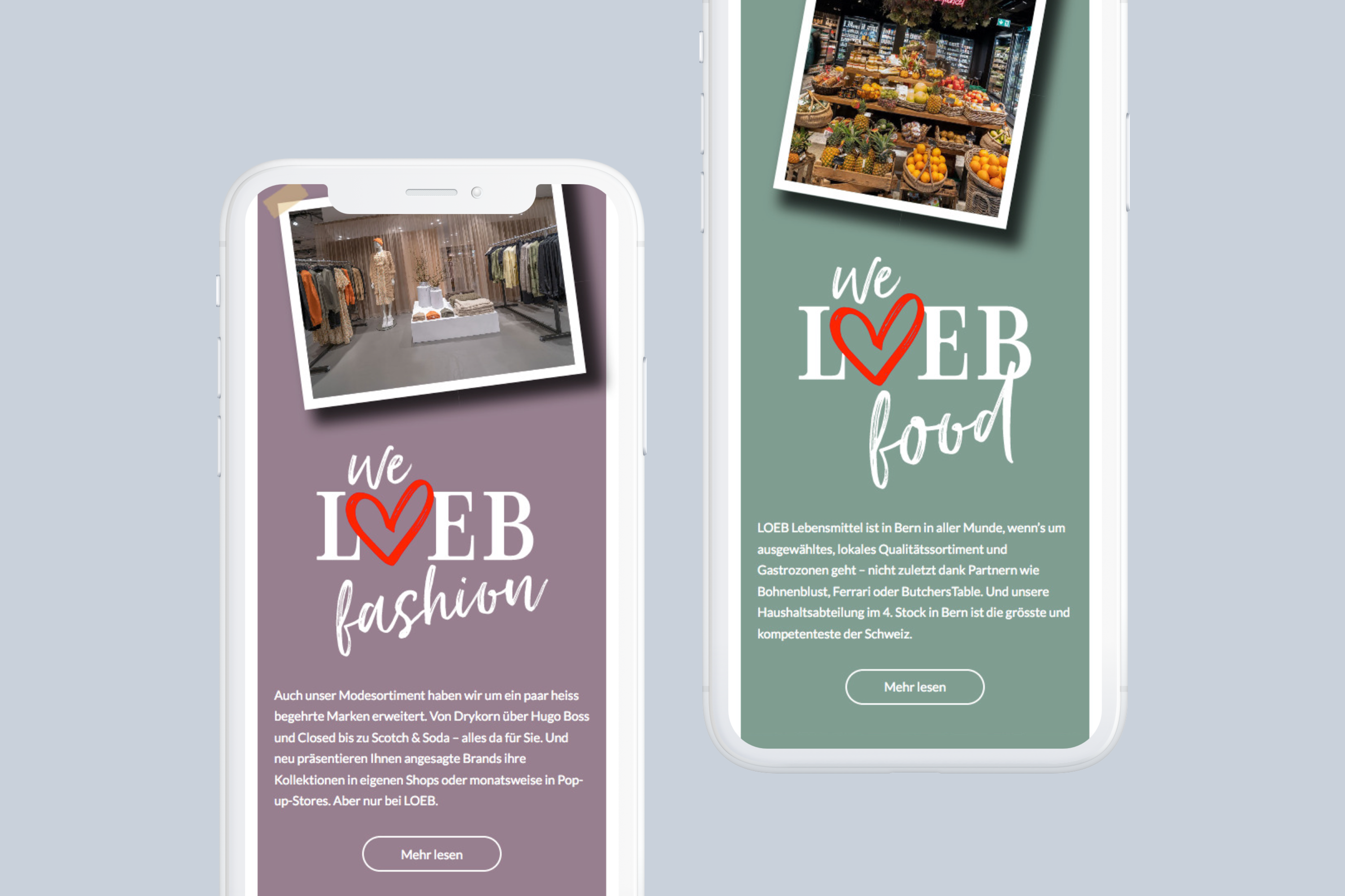 "We loeb you" - Kampagne der Loeb AG "We loeb you" - Kampagne der Loeb AG