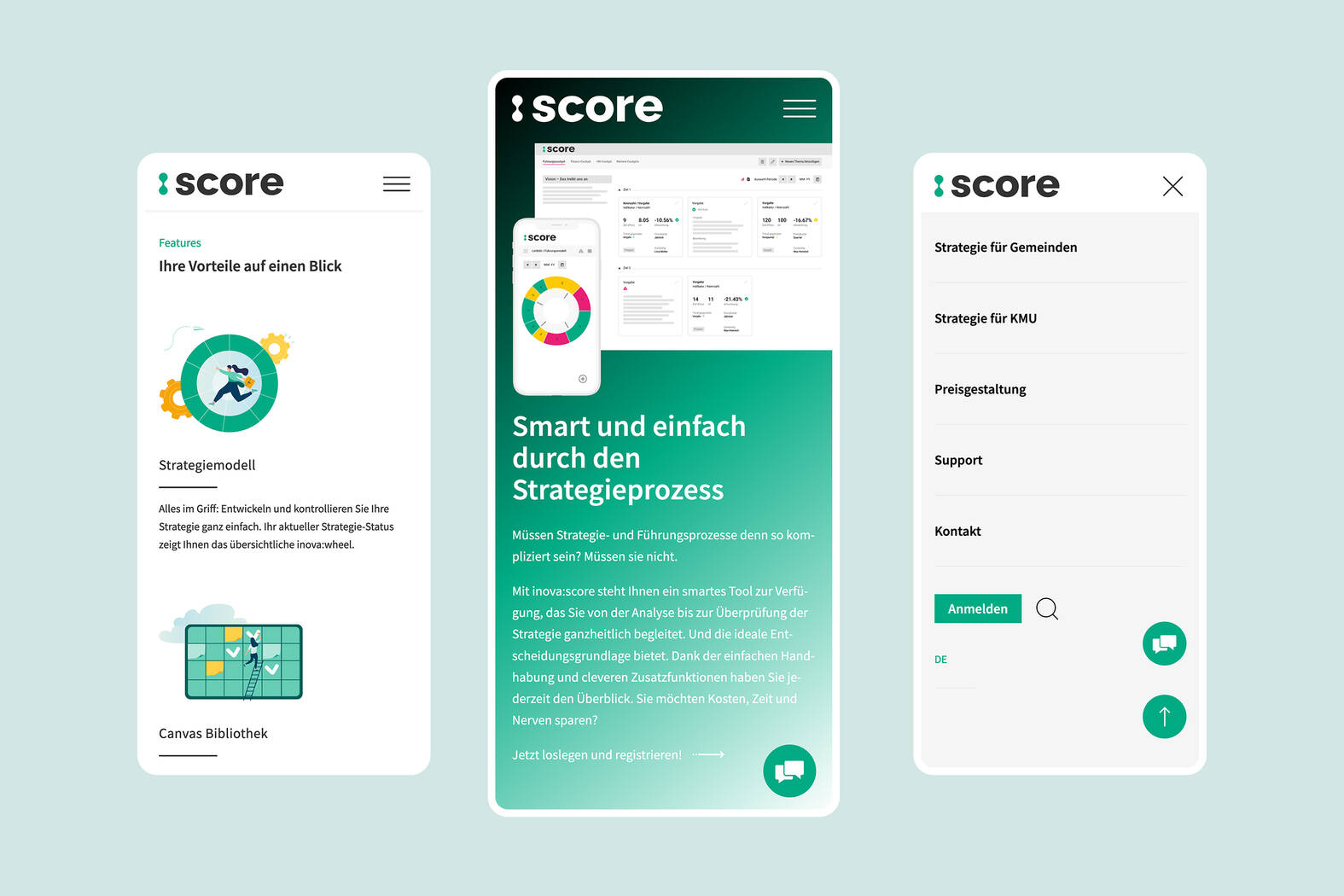 Inova Score – Responsive Website