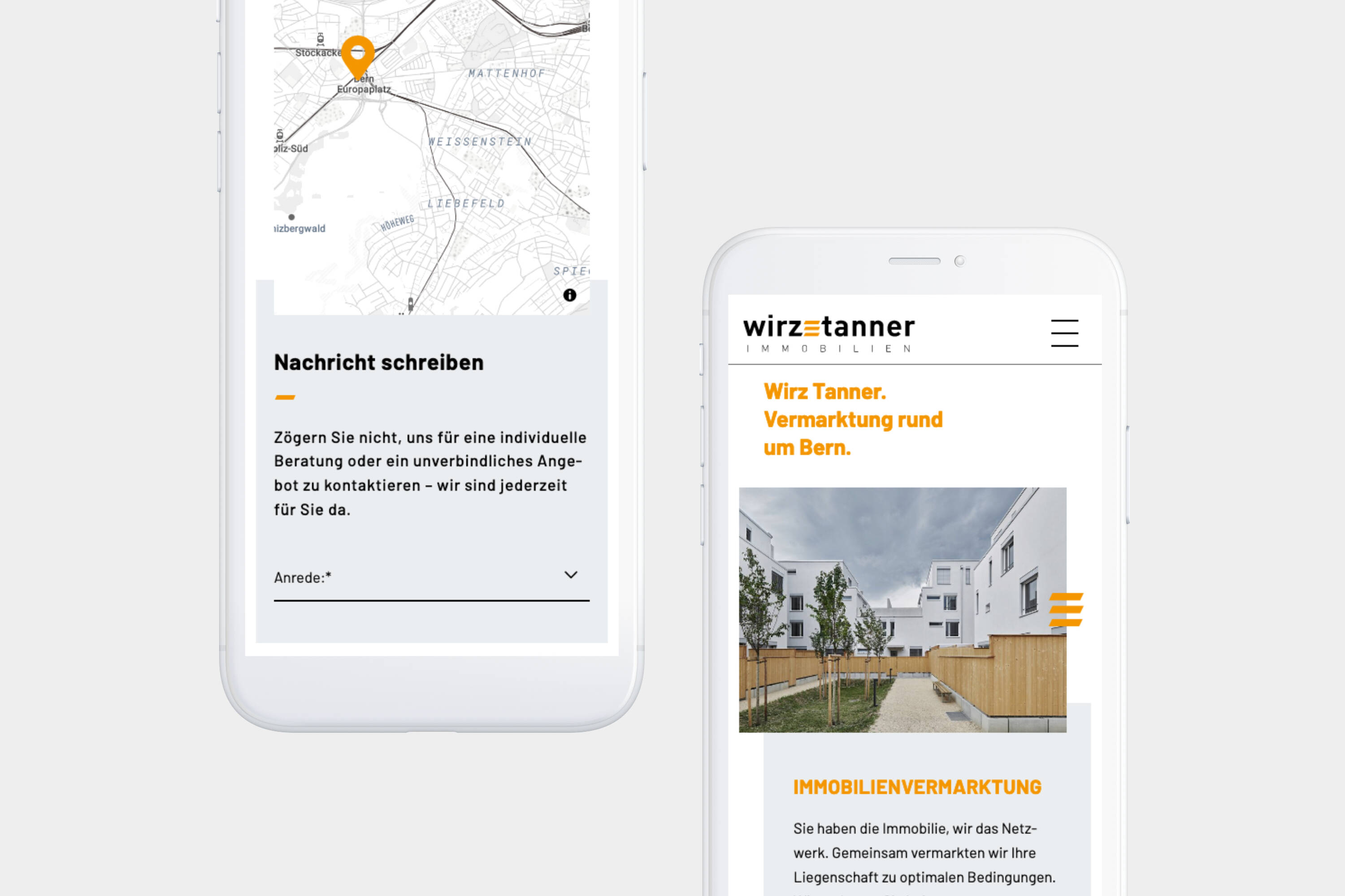 Wirz Tanner – Screendesign