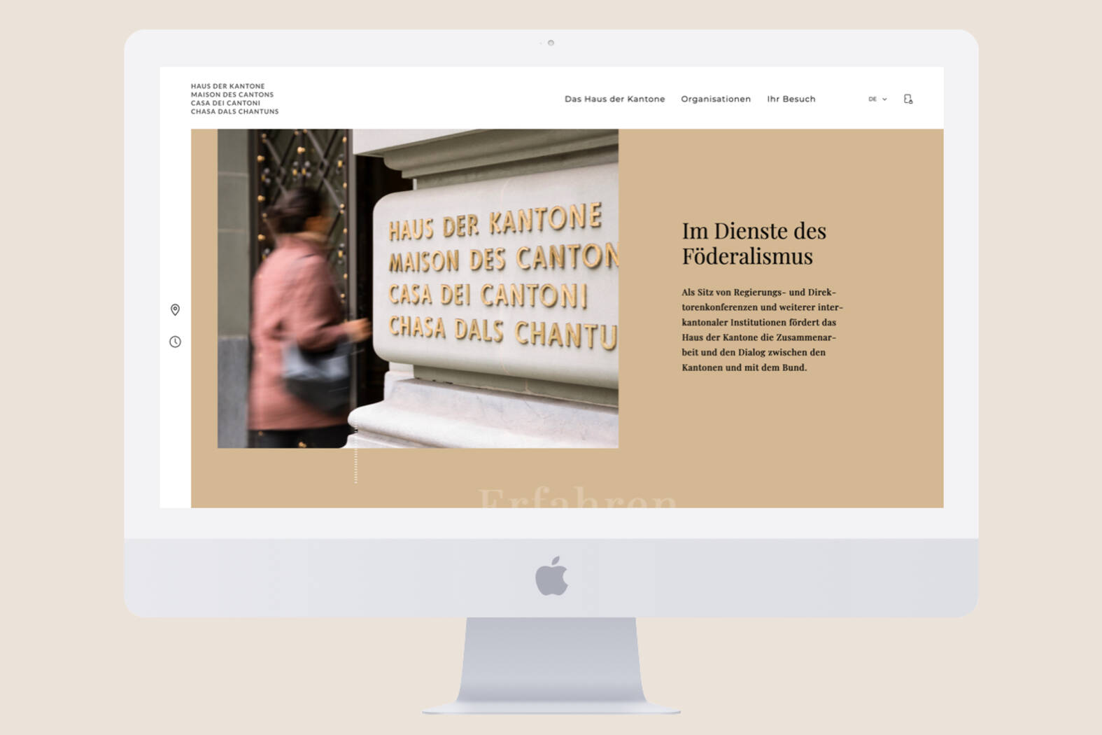 Haus der Kantone – Responsive Website