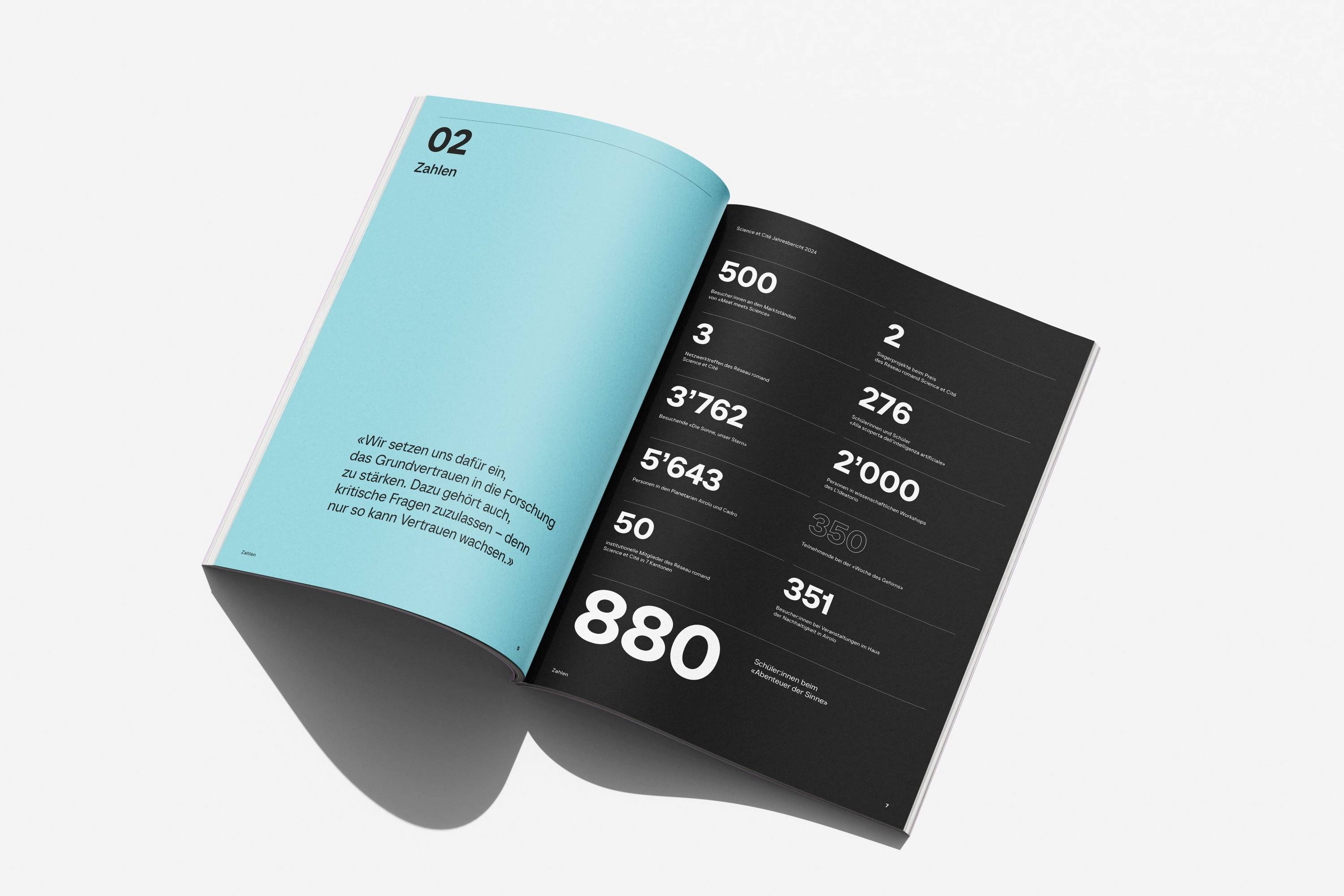 Science et Cité Jahresbericht Inhalt