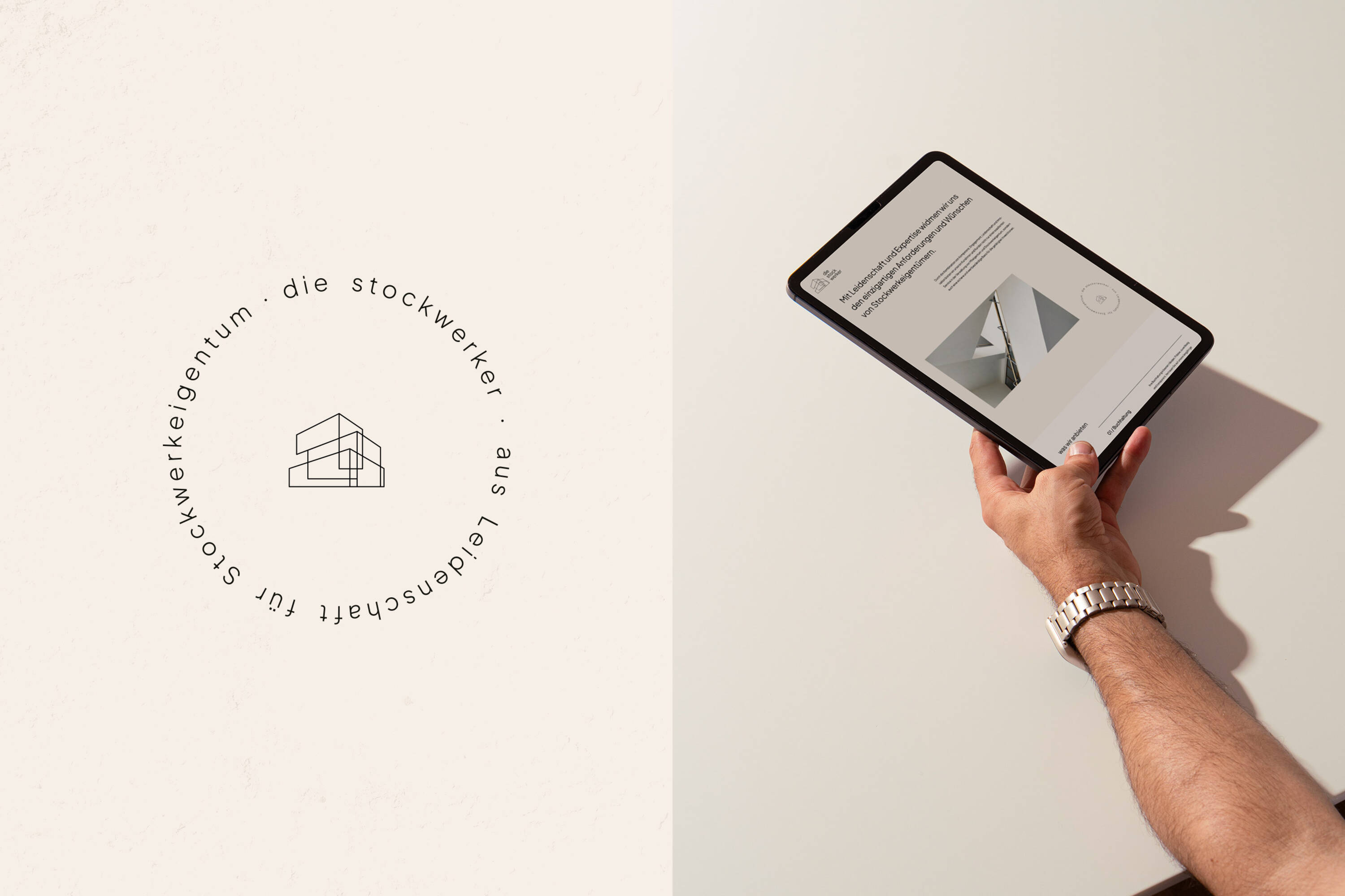 die stockwerker – Website iPad Screen die stockwerker – Website iPad Screen