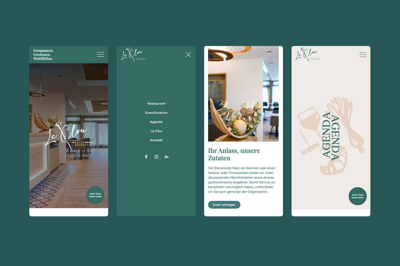 Restaurant Le Clou Neuenegg  – Responsive Website