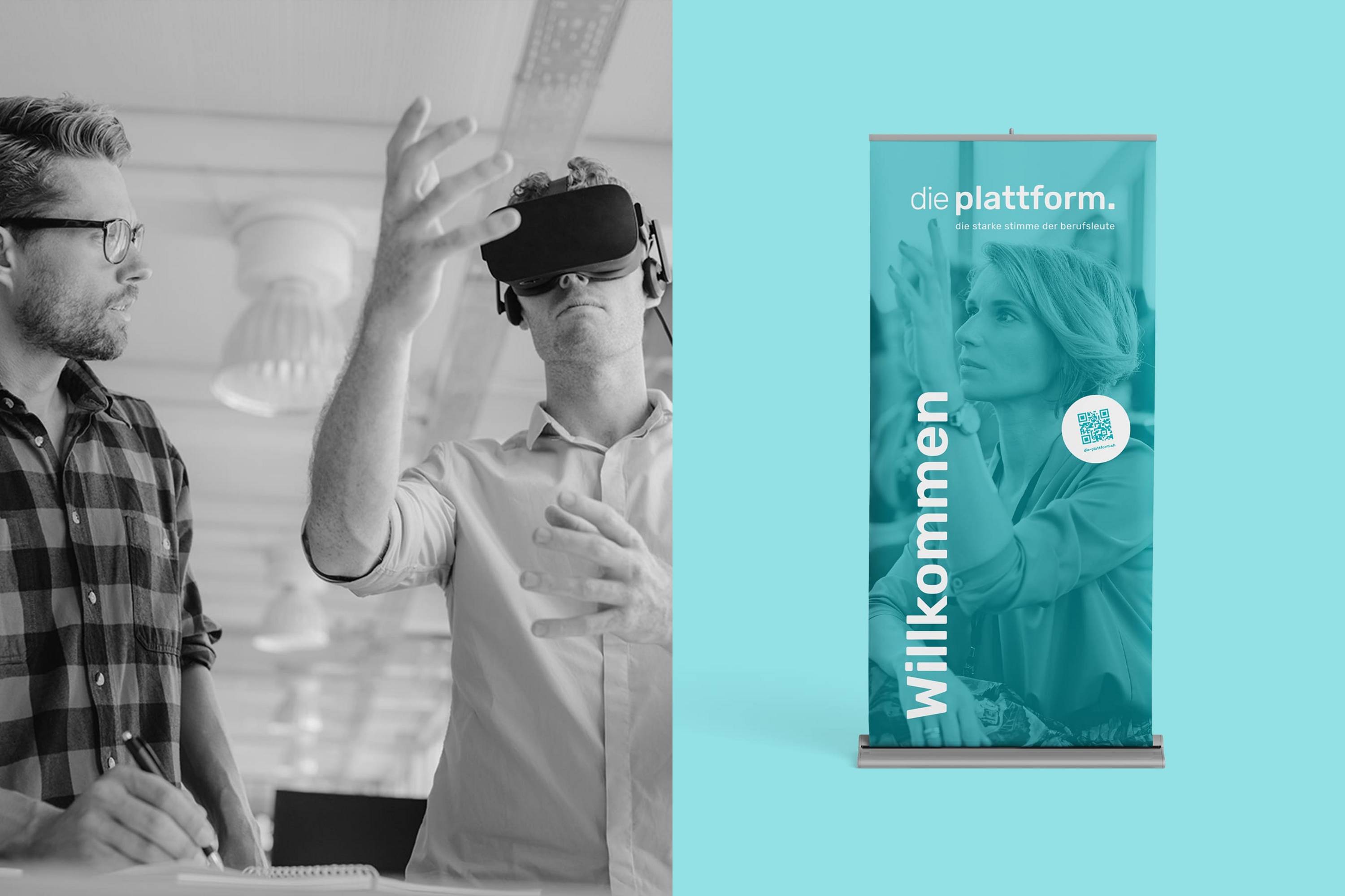 die plattform Bildwelt Rollup die plattform Bildwelt Rollup