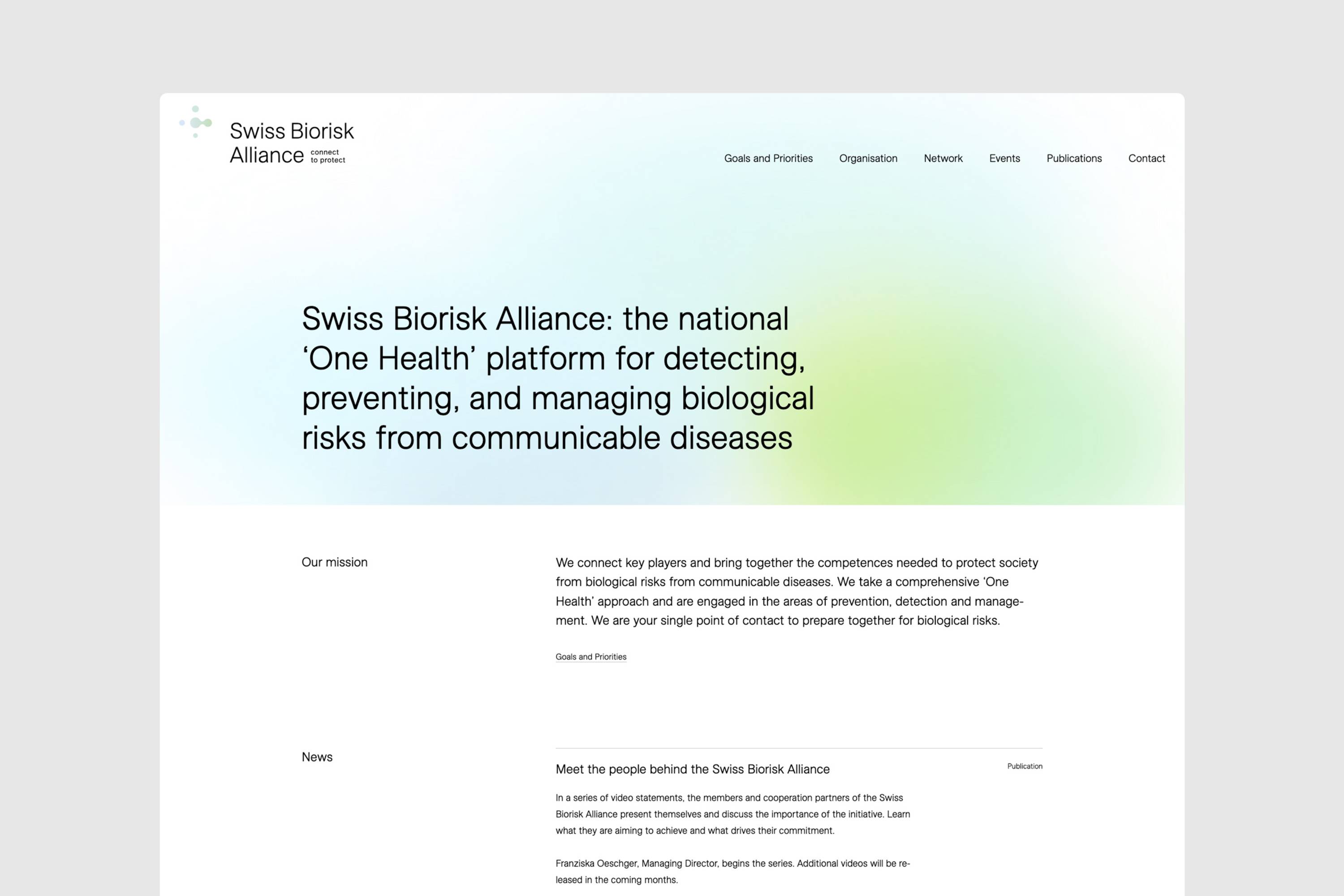 Swiss Biorisk Alliance Website