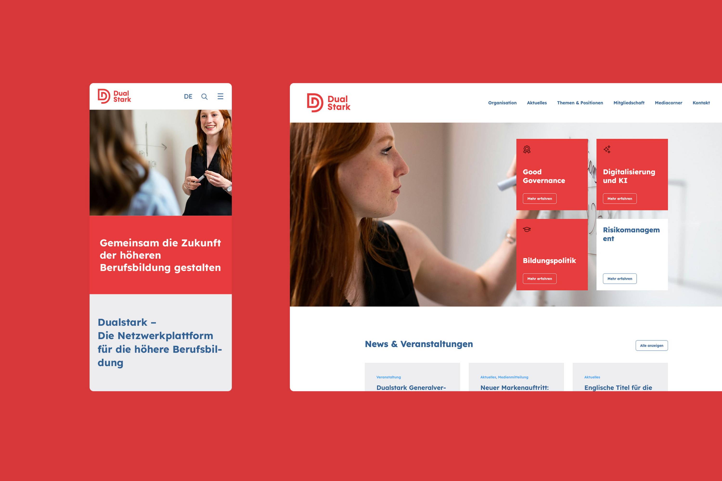 dualstark Website Desktop & Mobile