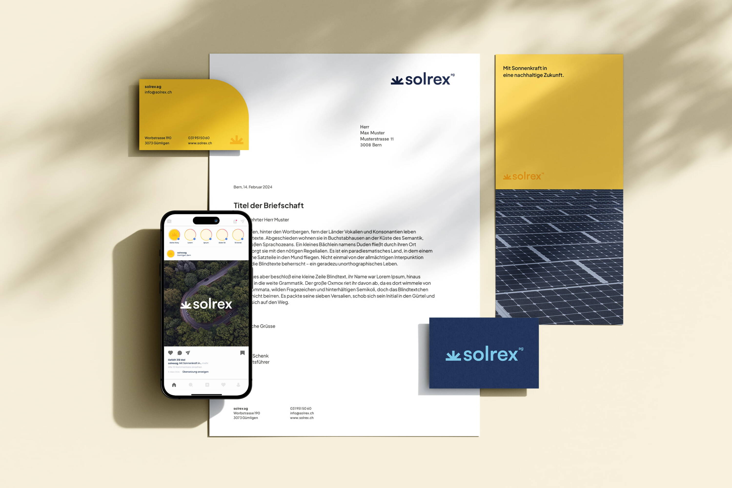 solrex ag – Branding Stationery solrex ag – Branding Stationery