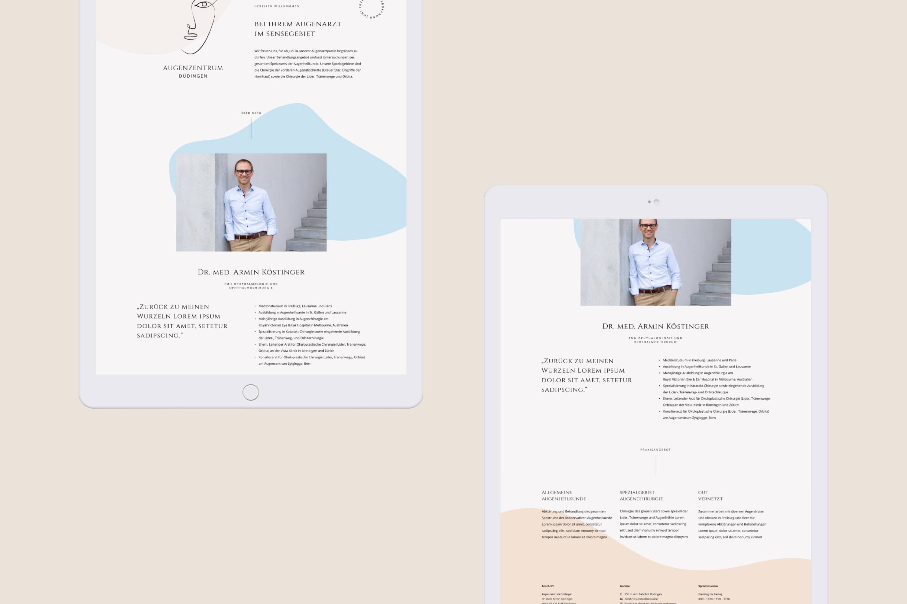 Augenzentrum Düdingen Web-Visitenkarte Augenzentrum Düdingen Web-Visitenkarte