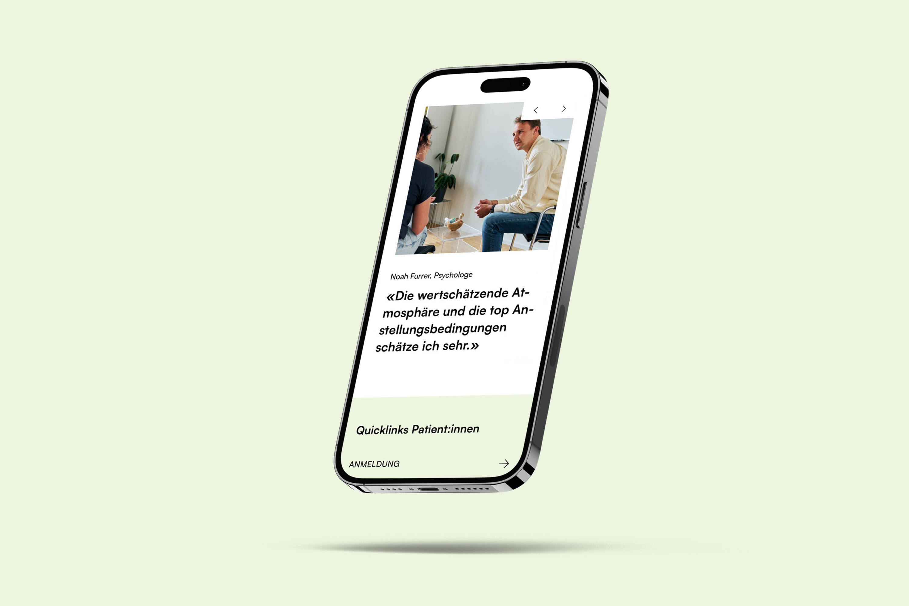 Klinik Selhofen Website Mobile