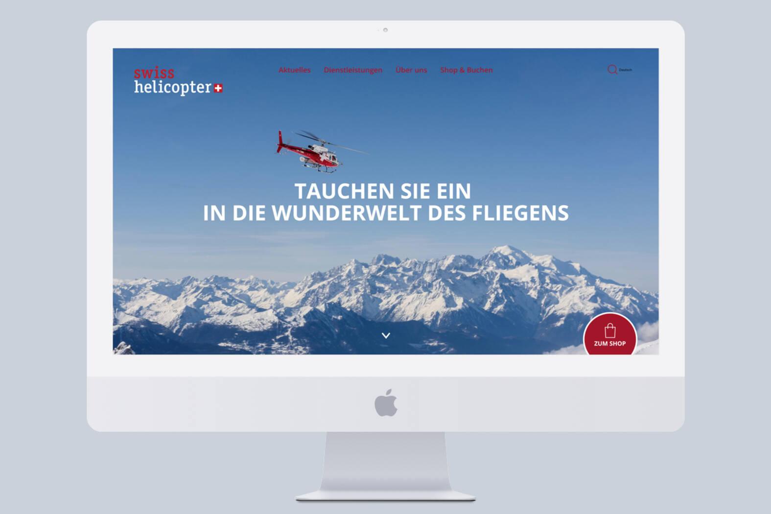 Swiss Helicopter – Screendesign Responsive Website