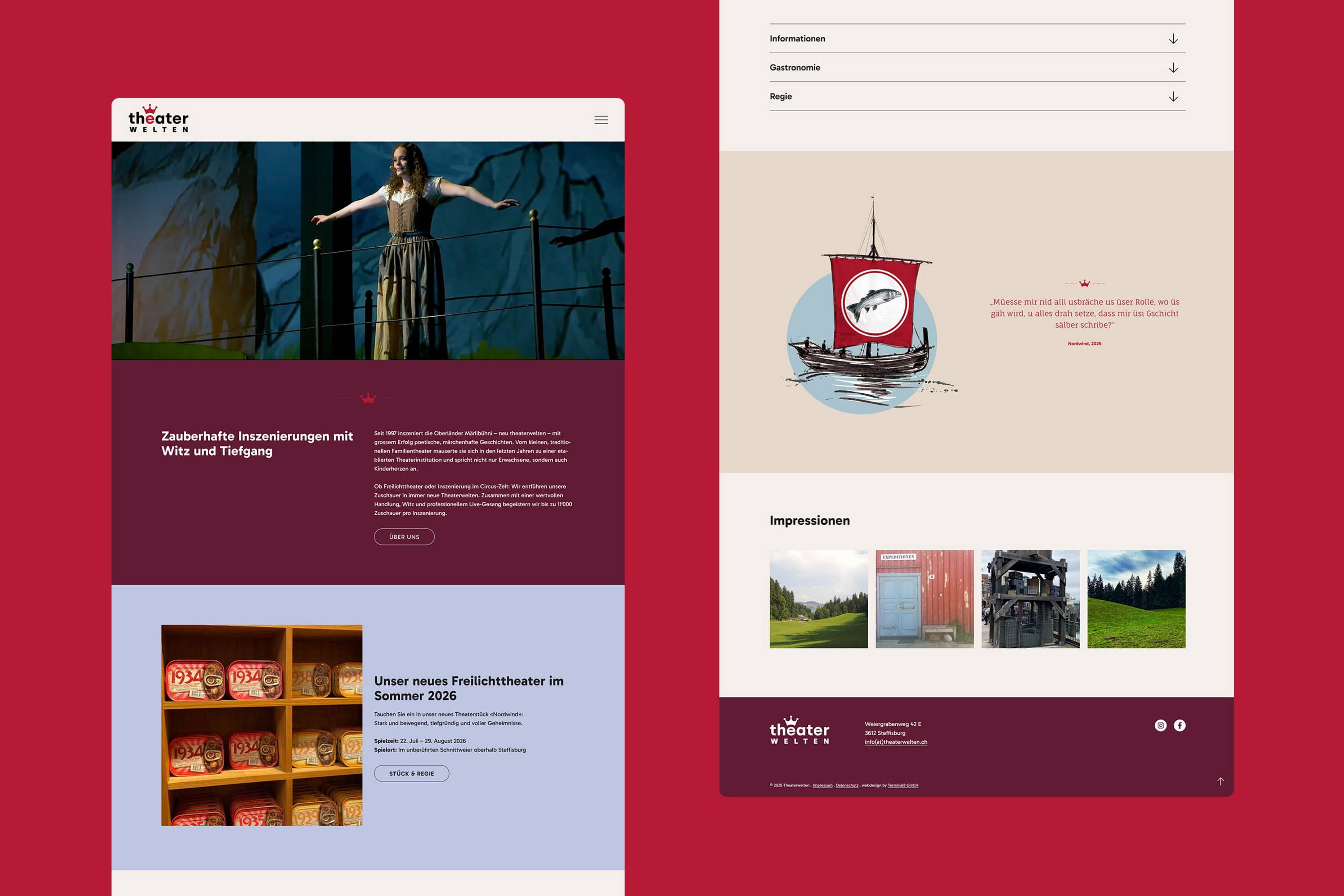 theaterwelten.ch Website Desktop